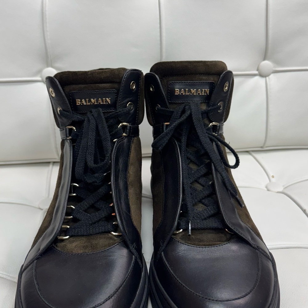 Balmain leather boots
